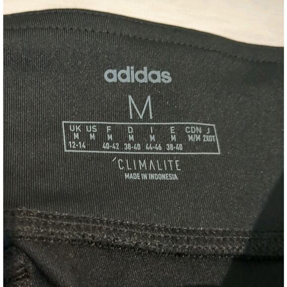 Adidas Women's M Climalite Training 3/4 Tights Black Workout Yoga Walk - Picture 3 of 10